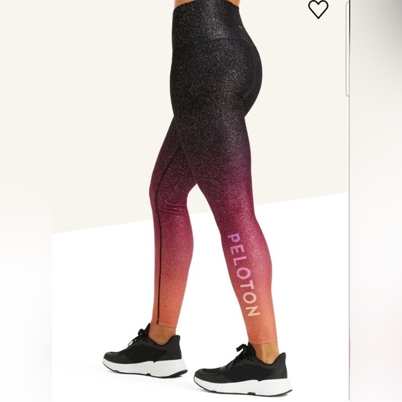 Peloton x WITH sunrise fade sparkle high waist set worn once! - Picture 3 of 9